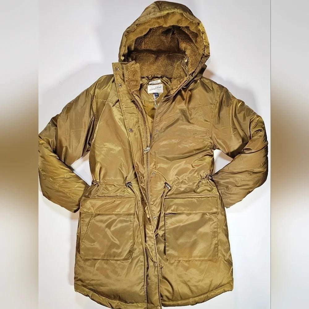 Universal Thread Women's Arctic Parka With Hood Green - Picture 3 of 9